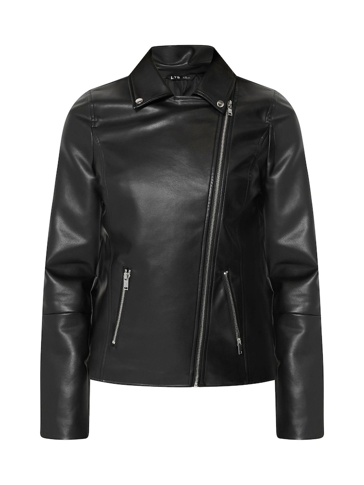 Long Tall Sally Süni Dəri Biker Gödəkçəsi - 5şəkildən 5 şəkil
