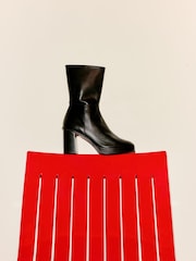 Whistles Clara Platform Heeled Black Boots - Image 1 of 4