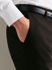 Charles Tyrwhitt Brown Pow Slim Fit Ultimate Performance Suit Trousers - Image 4 of 5