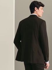 Charles Tyrwhitt Brown Slim Fit Herringbone Performance Suit Jacket - Image 2 of 6