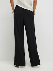 River Island Black Soft Crepe Wide Leg Trousers - Image 2 of 4