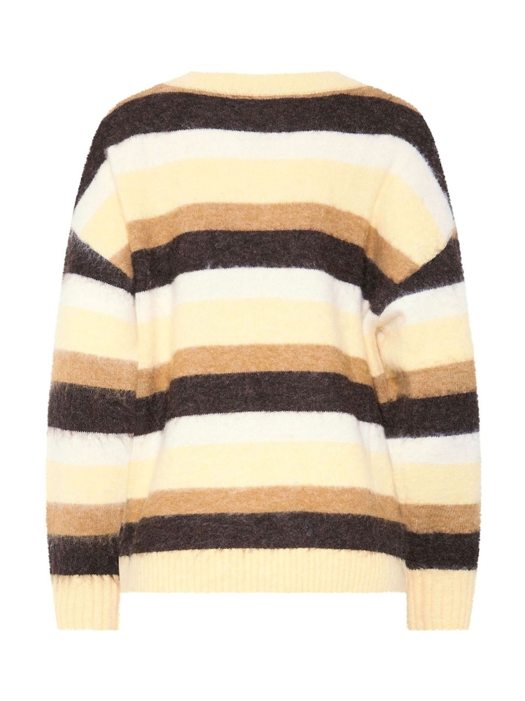 Long Tall Sally Yellow Long Sleeve Stripe Fluffy Knitted Jumper - Image 6 of 6 Long Tall Sally Yellow Long Sleeve Stripe Fluffy Knitted Jumper - Image 6 of 6