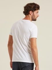 FatFace Navy Blue/White/Grey Mens T-Shirts 3 Pack - Image 3 of 4