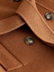 Chestnut Brown Handsewn Trench Coat - Image 6 of 6