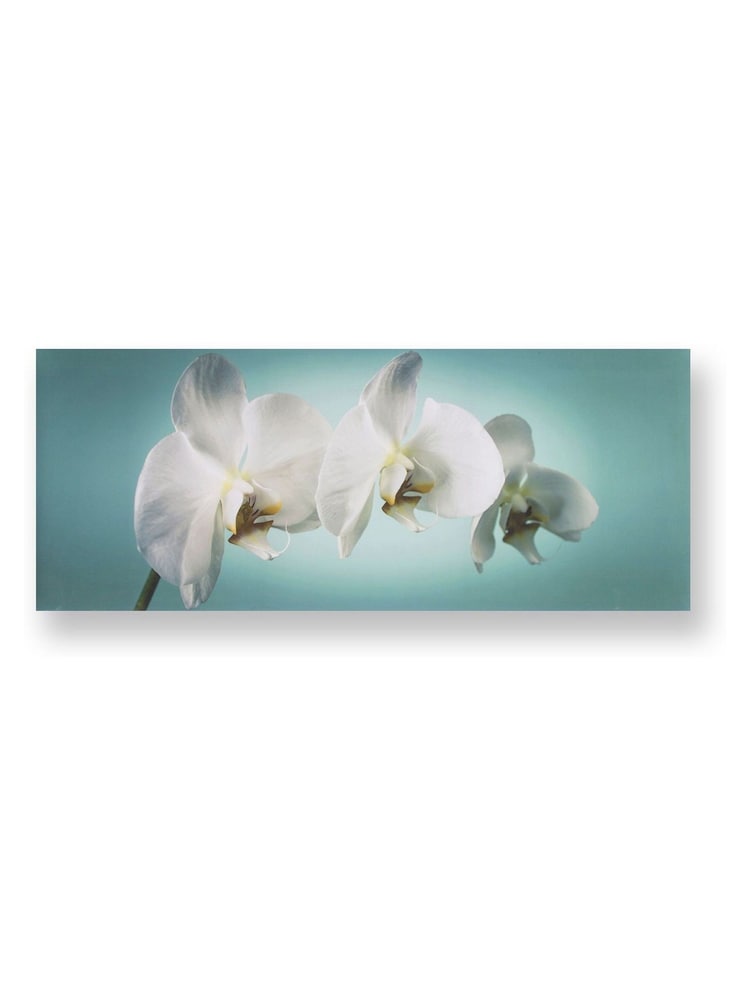 Art For The Home Teal Blue Orchid Wall Art - Image 2 of 2