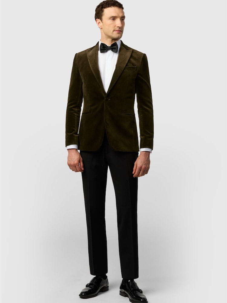 Бархатный блейзер слим фит Ted Baker Tailoring - Изображение 2 6