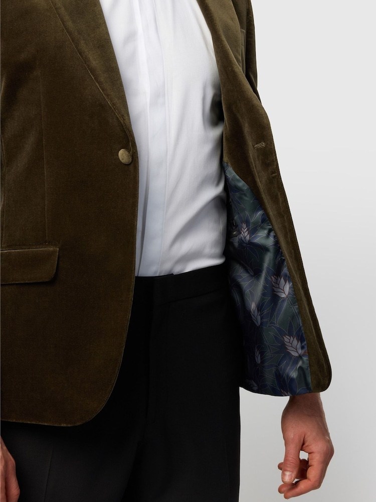 Бархатный блейзер слим фит Ted Baker Tailoring - Изображение 6 6
