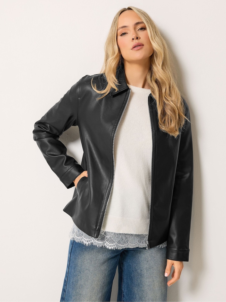 Long Tall Sally Kunstleder-Jacke mit Reißverschluss - Bild 2 von 7 Long Tall Sally Kunstleder-Jacke mit Reißverschluss - Bild 2 von 7