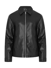 Long Tall Sally Kunstleder-Jacke mit Reißverschluss - Bild 6 von 7