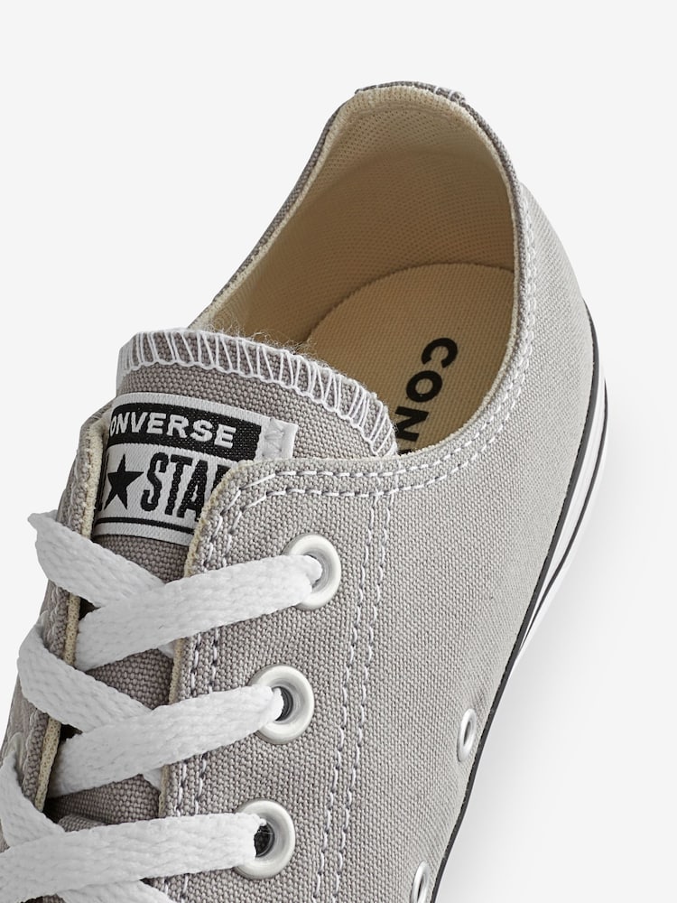 Converse Grey Chuck Taylor Ox Classic Low Trainers - Image 9 of 9
