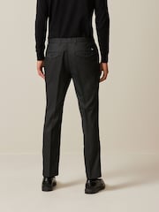 Schwarz - Schmale Passform - Elegante, strukturierte Hose - Bild 11 von 11