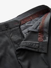 Schwarz - Schmale Passform - Elegante, strukturierte Hose - Bild 7 von 11