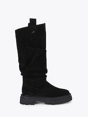 Steve Madden Black Kiona Suede Knee Boots - Image 1 of 4