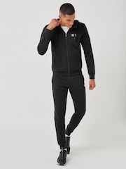 črna - Emporio Armani EA7 Core ID 100% bombažna trenirka - Slika 1 iz 7