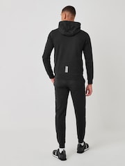 črna - Emporio Armani EA7 Core ID 100% bombažna trenirka - Slika 2 iz 7