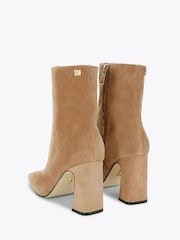 Steve Madden Nude Flares Suede Ankle Boots - Image 4 of 4