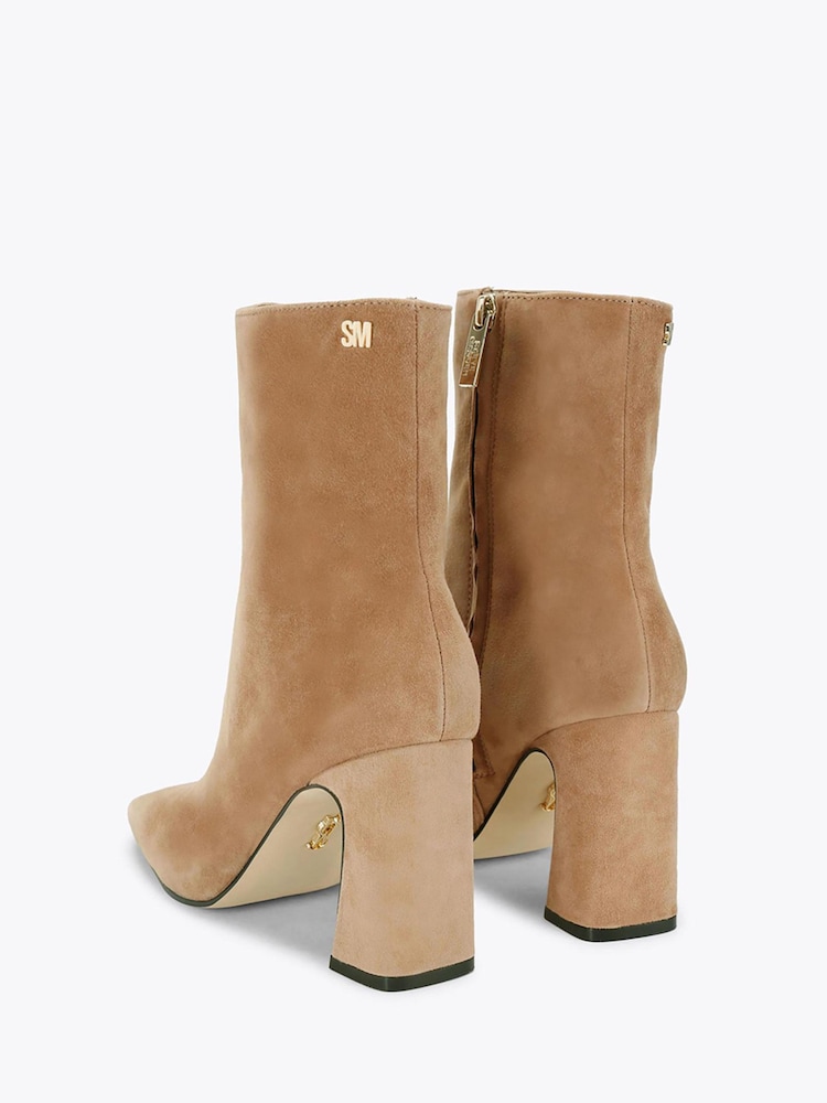 Steve Madden Nude Flares Suede Ankle Boots - Image 4 of 4 Steve Madden Nude Flares Suede Ankle Boots - Image 4 of 4