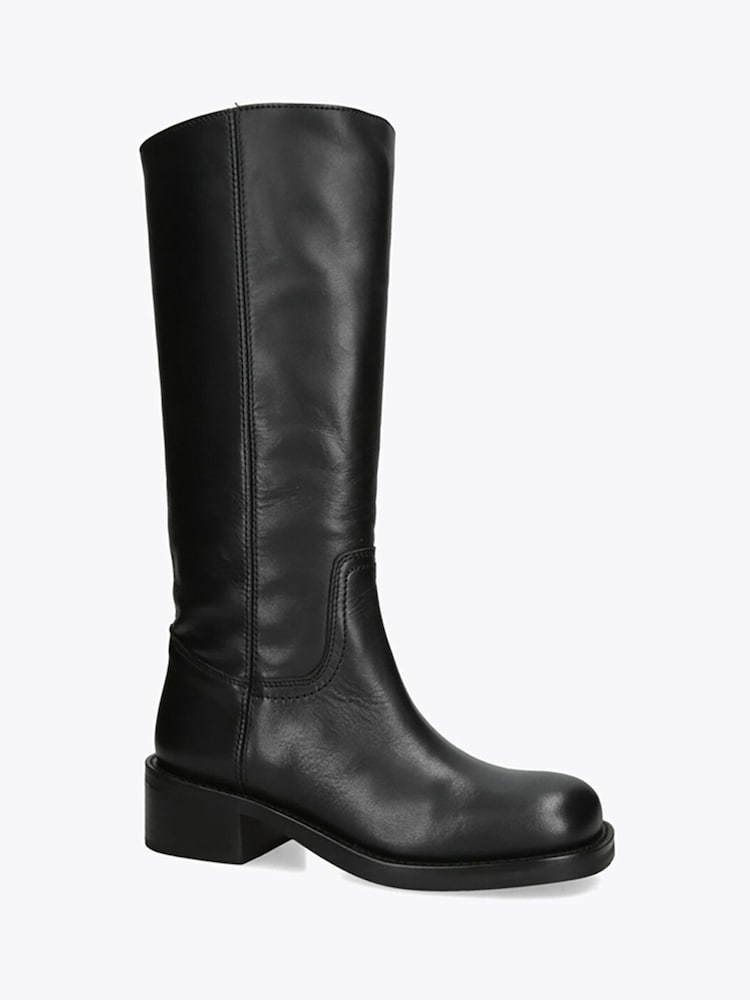 Steve Madden Black Riggs Leather Boots - Image 2 of 3 Steve Madden Black Riggs Leather Boots - Image 2 of 3
