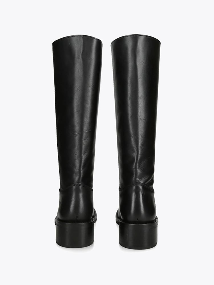 Steve Madden Black Riggs Leather Boots - Image 3 of 3 Steve Madden Black Riggs Leather Boots - Image 3 of 3