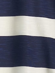 Hatley Navy Stripe Shark Logo Polo Shirt - Image 7 of 7