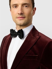 Ted Baker Tailoring Slim Fit Mulberry Velvet Blazer - Image 4 of 5