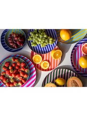 Present Time Retro Green W. Soft Pink Animado Small Bowl - Image 1 of 3