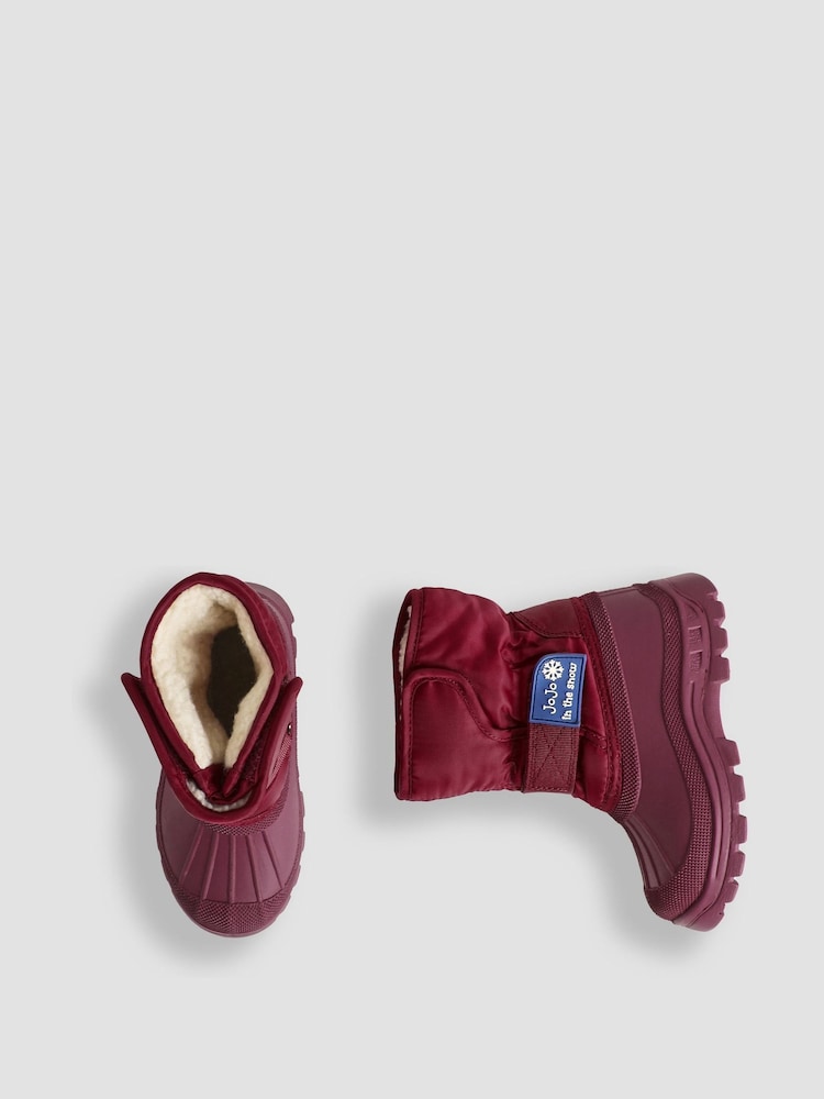 JoJo Maman Bébé Berry Girls' Alpine Snow Boots - Image 3 of 4
