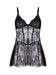 Hunkemoller Black Babydoll Cecilia - Image 4 of 5