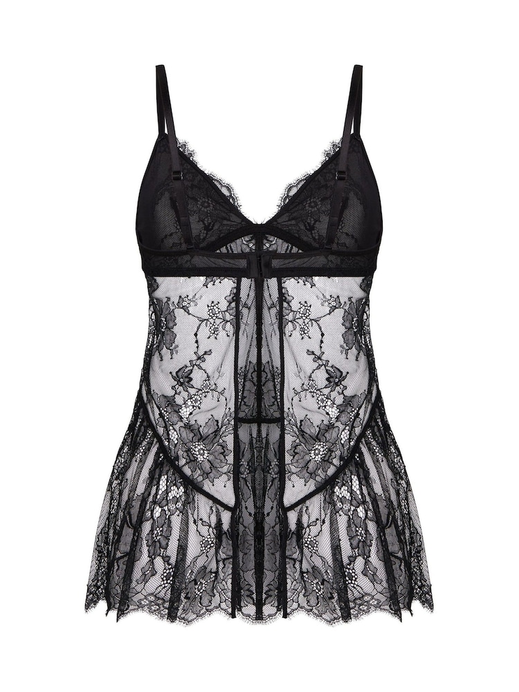 Hunkemoller Black Babydoll Cecilia - Image 5 of 5 Hunkemoller Black Babydoll Cecilia - Image 5 of 5
