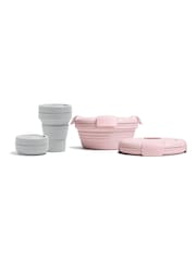Stojo Grey Pocket Cup And Lunch Bowl - Image 2 of 4