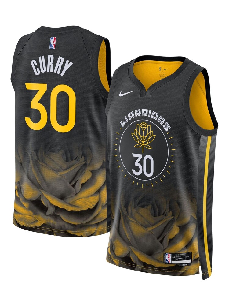 Nike Black Golden State Warriors City Edition Swingman Jersey 22 - Stephen Curry Unisex - Image 1 of 3