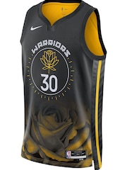Nike Black Golden State Warriors City Edition Swingman Jersey 22 - Stephen Curry Unisex - Image 2 of 3