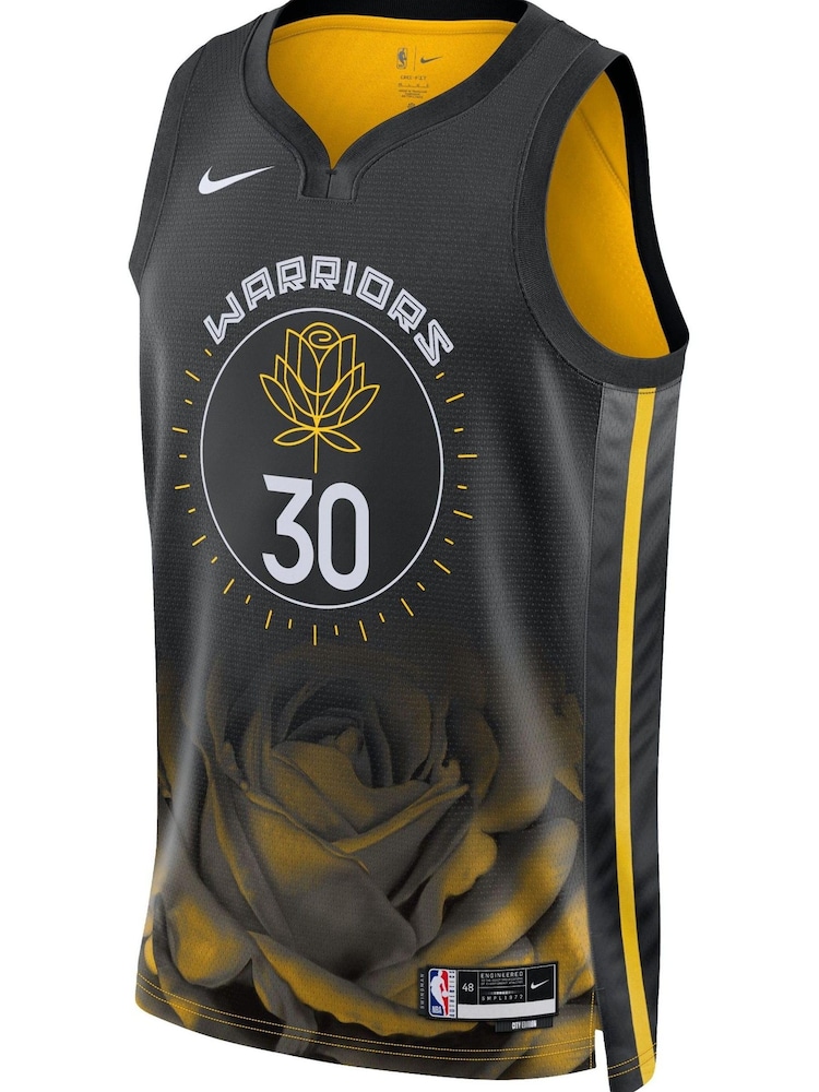 Nike Black Golden State Warriors City Edition Swingman Jersey 22 - Stephen Curry Unisex - Image 2 of 3