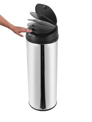 Morphy Richards Chrome 50L Round Sensor Bin - Image 4 of 6