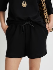 River Island Black Premium Drawstring Shorts - Image 3 of 4