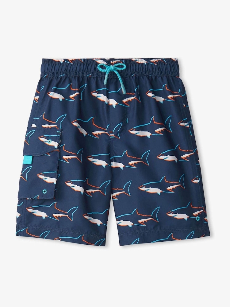 Hatley Tropical Sharks Swim Shorts - Image 1 of 6
