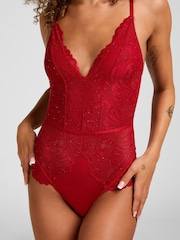 אדום - בגד גוף Hunkemoller, דגם Erica - תמונה 2 מתוך 5
