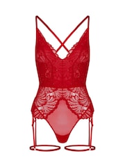 אדום - בגד גוף Hunkemoller, דגם Erica - תמונה 4 מתוך 5