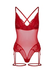 אדום - בגד גוף Hunkemoller, דגם Erica - תמונה 5 מתוך 5