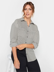 Long Tall Sally Black Stripe Shirt - Image 2 of 5