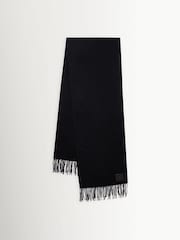 ANINE BING Black Augustina Scarf In Wool - Image 1 of 3