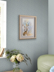 Laura Ashley Pale Seaspray Blue Sweet Alyssum 10M Wallpaper - Image 1 of 4