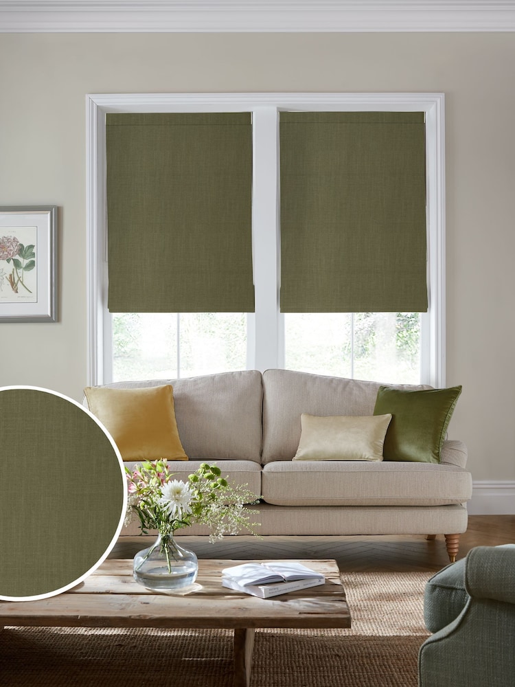 Laura Ashley Forest Swanson Made To Measure Roman Blinds - Image 1 of 7 Laura Ashley Forest Swanson Made To Measure Roman Blinds - Image 1 of 7