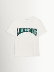 ANINE BING Cream Shelley T-Shirt - Image 4 of 5