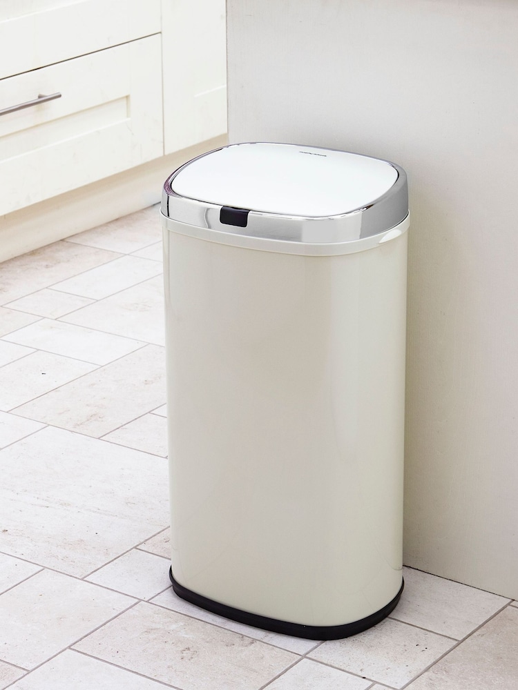 Morphy Richards Cream 42L Square Sensor Bin - Image 1 of 4