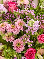 Pastel Rose and Alstromeria Handtied Bouquet - Image 3 of 4