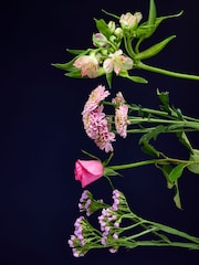 Pastel Rose and Alstromeria Handtied Bouquet - Image 4 of 4