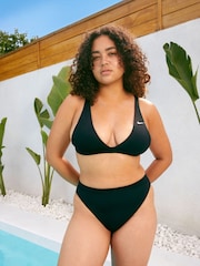 Nike Black Swim High Waist Bikini Bottoms - Image 1 of 4