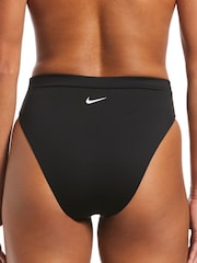 Nike Black Swim High Waist Bikini Bottoms - Image 4 of 4