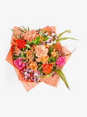 Rose and Carnation Autumn Flowers in Pumpkin Vase - Image 4 of 4